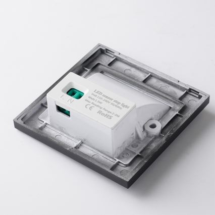 Brilagi - LED stubišno svjetlo sa senzorom STEP LIGHT LED/1,5W/230V IP44 crno