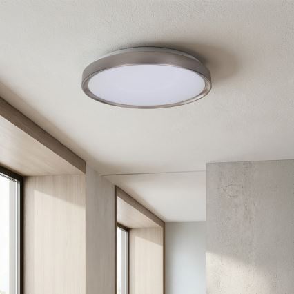 Brilagi - LED stropna svjetiljka s prigušivanjem FANCIA LED/48W/230V 3000-6500K Ø 39 cm srebrna + daljinski upravljač