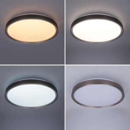 Brilagi - LED stropna svjetiljka s prigušivanjem FANCIA LED/48W/230V 3000-6500K Ø 39 cm srebrna + daljinski upravljač