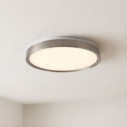 Brilagi - LED stropna svjetiljka s prigušivanjem FANCIA LED/48W/230V 3000-6500K Ø 39 cm srebrna + daljinski upravljač