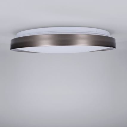 Brilagi - LED stropna svjetiljka s prigušivanjem FANCIA LED/48W/230V 3000-6500K Ø 39 cm srebrna + daljinski upravljač
