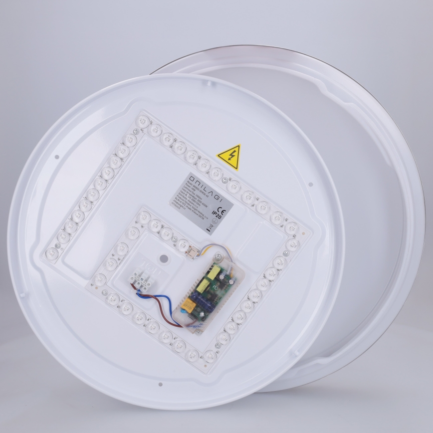 Brilagi - LED stropna svjetiljka s prigušivanjem FANCIA LED/48W/230V 3000-6500K Ø 39 cm srebrna + daljinski upravljač
