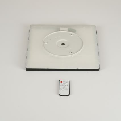 Brilagi - prigušivo stropno LED svjetlo ULTRA SLIM LED/18W/230V 2700-6500K 30x30 cm crno + daljinski upravljač