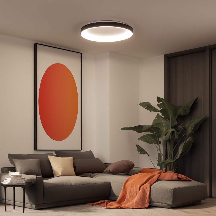 Brilagi - LED stropno svjetlo s mogućnošću prigušivanja FALCON II LED/108W/230V 3000-6500K Ø 80 cm crno + daljinski upravljač