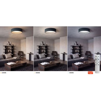 Brilagi - LED stropno svjetlo s prigušivanjem VELVET SMARTIX STARS LED/24W/230V 3000-6000K Ø 45 cm zeleno Wi-Fi Tuya Beacon + daljinski upravljač