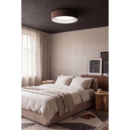Brilagi - Prigušivo LED stropno svjetlo VELVET SMARTIX LED/24W/230V 3000-6000K Ø 45 cm smeđa Wi-Fi Tuya Beacon + daljinski upravljač