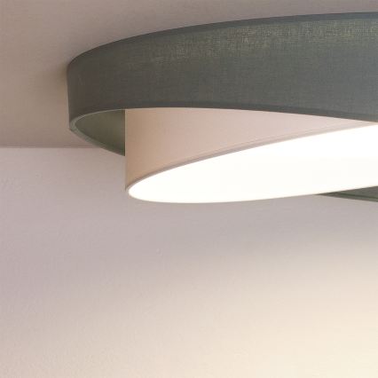 BRILAGI - LED stropna svjetiljka s mogućnošću prigušivanja VELVET TWIST LED/36W/230V 3000-6000K Ø 65 cm Wi-Fi Tuya Beacon zelena/bijela + daljinski upravljač