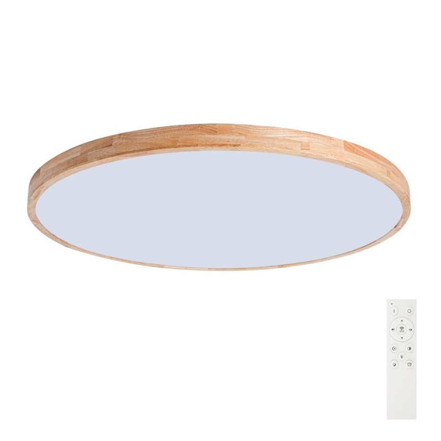 Brilagi - LED prigušivo stropno svjetlo WOODLINE LED/128W/230V 3000-6000K hrast prom. 100 cm + daljinski upravljač