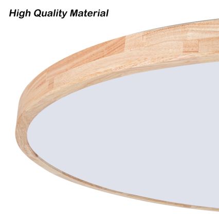 Brilagi - LED prigušivo stropno svjetlo WOODLINE LED/128W/230V 3000-6000K hrast prom. 100 cm + daljinski upravljač