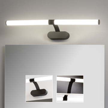 Brilagi - LED svjetlo za kupaonsko ogledalo 2 u 1 TUBEO LED/8W/230V 60 cm IP44 crno