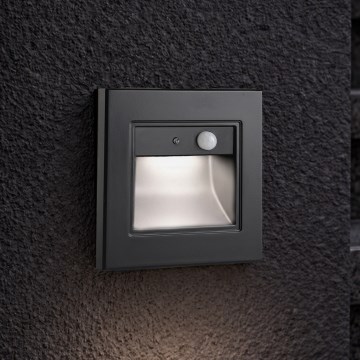 Brilagi - LED svjetlo za stepenice sa senzorom STEP LIGHT LED/1,5W/230V IP44 crno