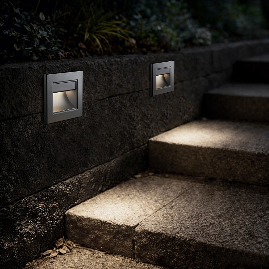 Brilagi - LED svjetlo za stepenice STEP LIGHT LED/1,5W/230V IP44 srebrno
