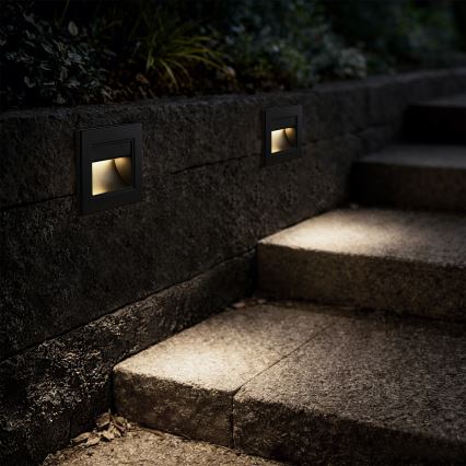 Brilagi - LED svjetlo za stepenište STEP LIGHT LED/1,5W/230V IP44 crna