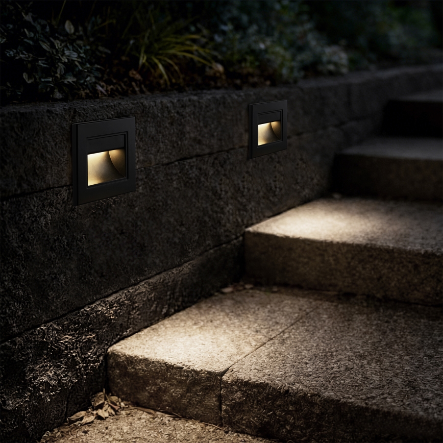 Brilagi - LED svjetlo za stepenište STEP LIGHT LED/1,5W/230V IP44 crna