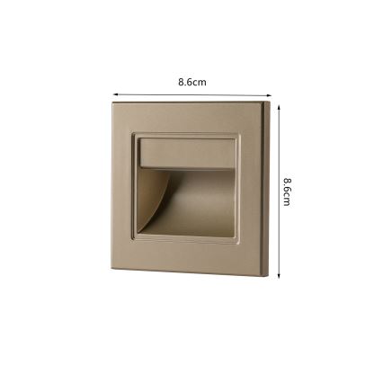 Brilagi - LED svjetlo za stepenište STEP LIGHT LED/1,5W/230V IP44 zlatna