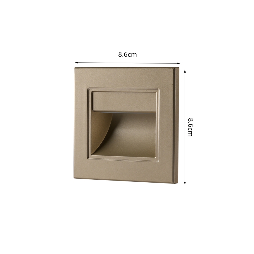 Brilagi - LED svjetlo za stepenište STEP LIGHT LED/1,5W/230V IP44 zlatna