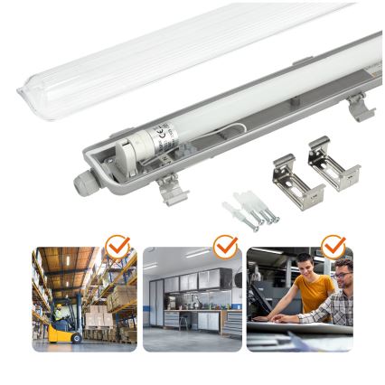 BRILAGI - LED tehnička prašootporna svjetiljka OPTIMA T8 1xG13/18W/230V 4000K IP65 128 cm