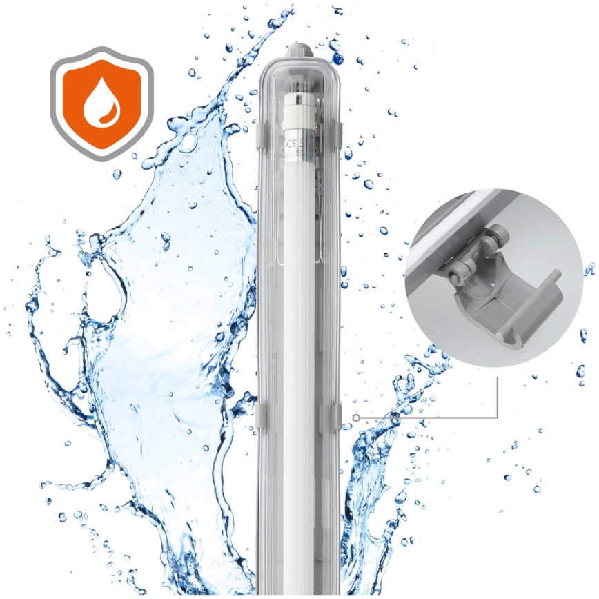 BRILAGI - LED tehnička prašootporna svjetiljka OPTIMA T8 1xG13/18W/230V 4000K IP65 128 cm