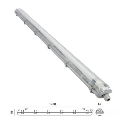 BRILAGI - LED tehnička prašootporna svjetiljka OPTIMA T8 1xG13/18W/230V 4000K IP65 128 cm