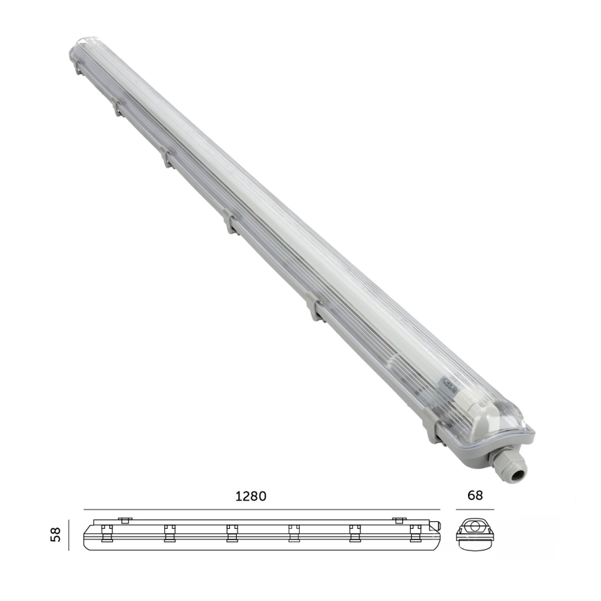 BRILAGI - LED tehnička prašootporna svjetiljka OPTIMA T8 1xG13/18W/230V 4000K IP65 128 cm