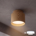BRILAGI - LED točkasta svjetiljka BACKLIT 1xGX53/15W/230V + LED/3W Ø 8 cm dekor hrasta
