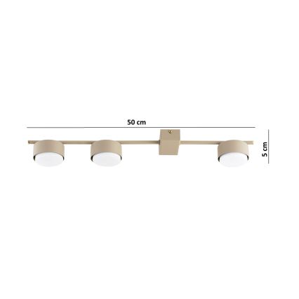 Brilagi - LED točkasta svjetiljka MONO 3xGX53/30W/230V bež