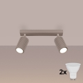 Brilagi - LED točkasto svjetlo CRESTO 2xGU10/10W/230V taupe
