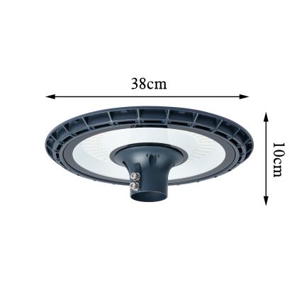 Brilagi - LED ulična svjetiljka sa stupom 5 m URBANSPARK LED/120W/230V antracit IP65