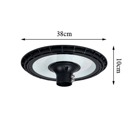 Brilagi - LED ulična svjetiljka s stupom od 4 m URBANSPARK LED/120W/230V crna IP65