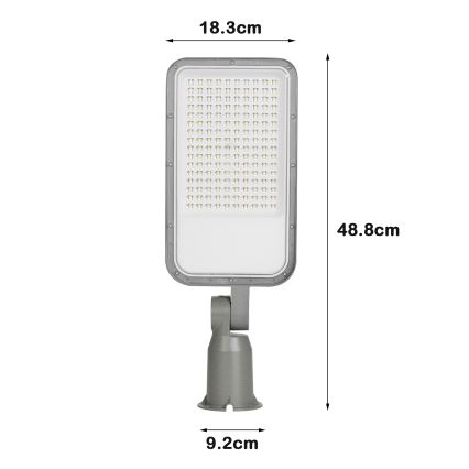 Brilagi - LED ulična svjetiljka URBANLIGHT LED/100W/230V siva IP65