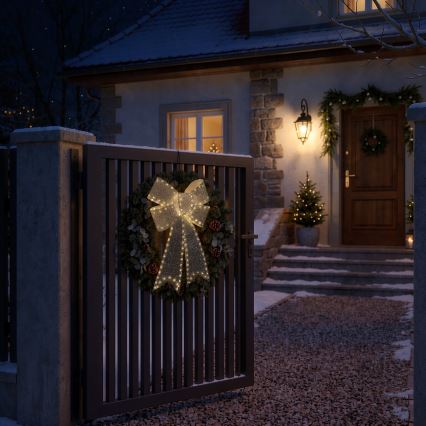 BRILAGI - LED Vanjska božićna dekoracija LED/3,3W/230V IP44 srebrna mašna