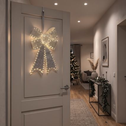 BRILAGI - LED Vanjska božićna dekoracija LED/3,3W/230V IP44 srebrna mašna