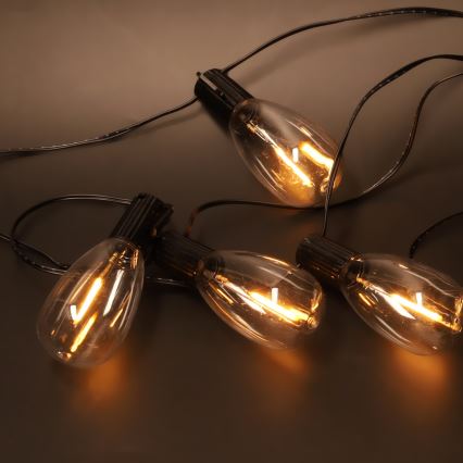 Brilagi - LED vanjska božićna girlanda 10xLED/3xAA 3,2m IP44 topla bijela