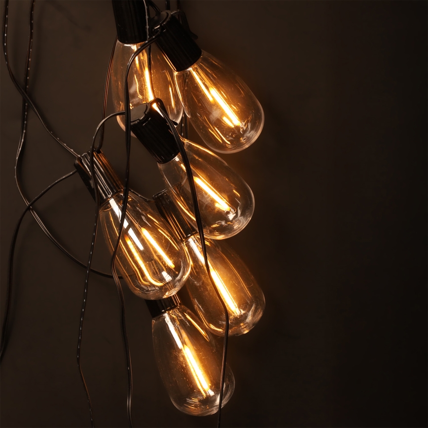 Brilagi - LED vanjska božićna girlanda 10xLED/3xAA 3,2m IP44 topla bijela