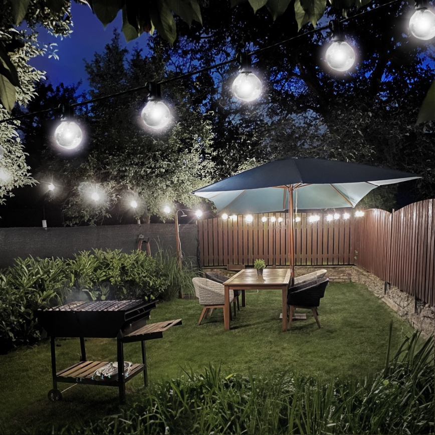 Brilagi - LED vanjski dekorativni svjetlosni niz GIRLANDA 25xE12/0,8W/230V 20m IP44 hladno bijela