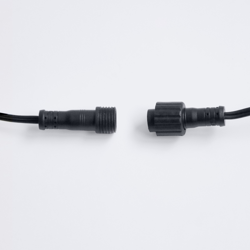 Brilagi - LED vanjska dekorativna girlanda GIRLANDA 10xE12/0,6W/230V 8m crna IP44 topla bijela