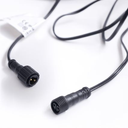 Brilagi - LED vanjska dekorativna girlanda GIRLANDA 10xE12/0,6W/230V 8m crna IP44 topla bijela
