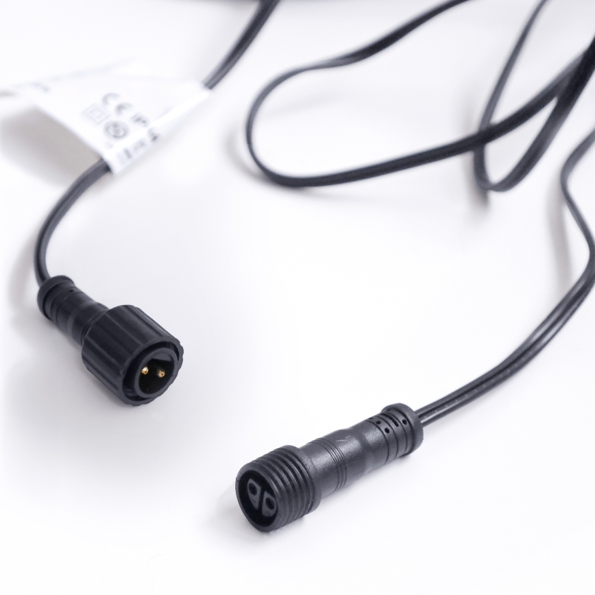 Brilagi - LED vanjska dekorativna girlanda GIRLANDA 10xE12/0,6W/230V 8m crna IP44 topla bijela