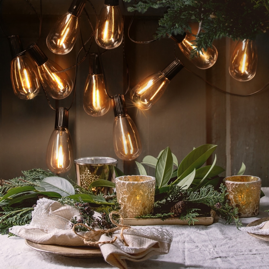 Brilagi - LED vanjska girlanda 10xLED/3xAA 3,2m IP44 topla bijela