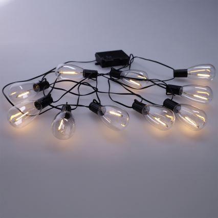 Brilagi - LED vanjska girlanda 10xLED/3xAA 3,2m IP44 topla bijela