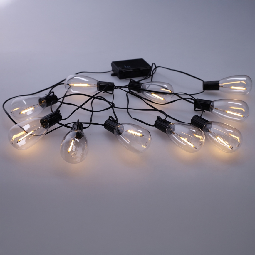 Brilagi - LED vanjska girlanda 10xLED/3xAA 3,2m IP44 topla bijela