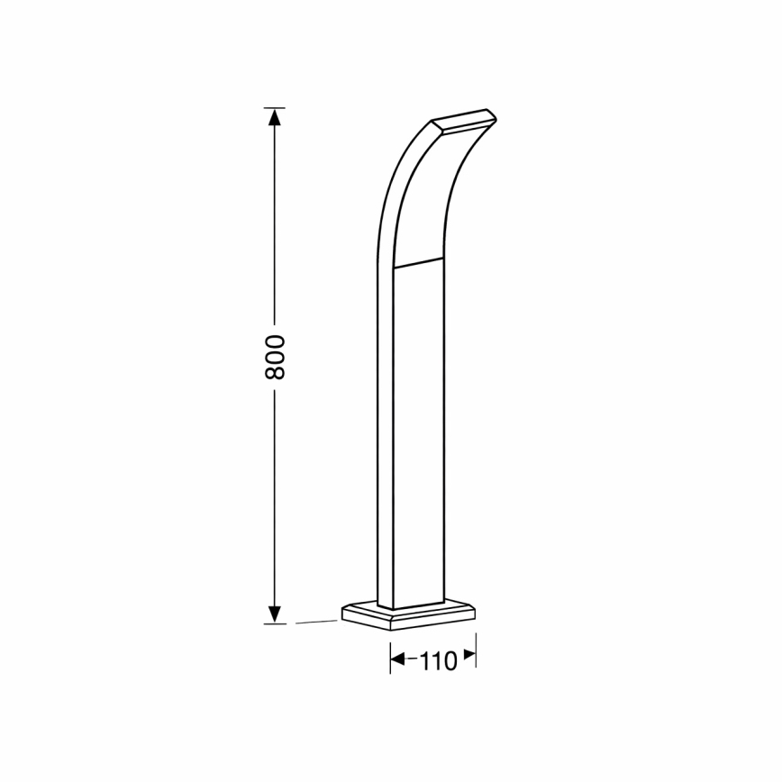 Brilagi - LED Vanjska lampa ARCELO LED/9W/230V 50 cm IP44