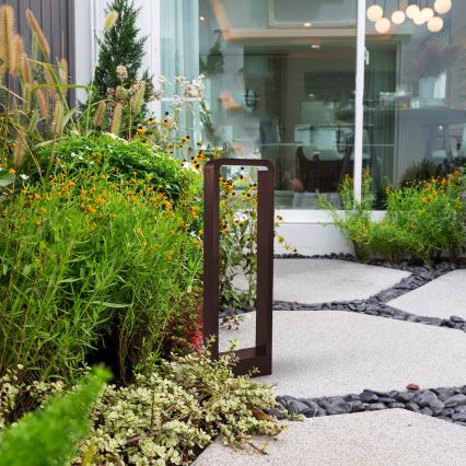 Brilagi - LED Vanjska lampa BARI LED/7W/230V 3000/4000/6000K smeđa IP54 50 cm