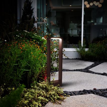 Brilagi - LED Vanjska lampa BARI LED/7W/230V 3000/4000/6000K smeđa IP54 50 cm