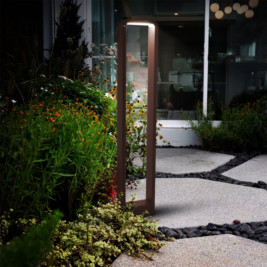 Brilagi - LED vanjska lampa BARI LED/7W/230V 3000/4000/6000K smeđa IP54 80 cm