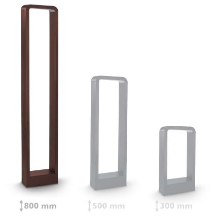 Brilagi - LED vanjska lampa BARI LED/7W/230V 3000/4000/6000K smeđa IP54 80 cm