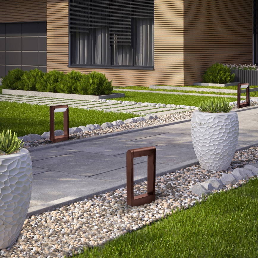 Brilagi - LED vanjska lampa CROTONE LED/7W/230V smeđa IP54 30 cm