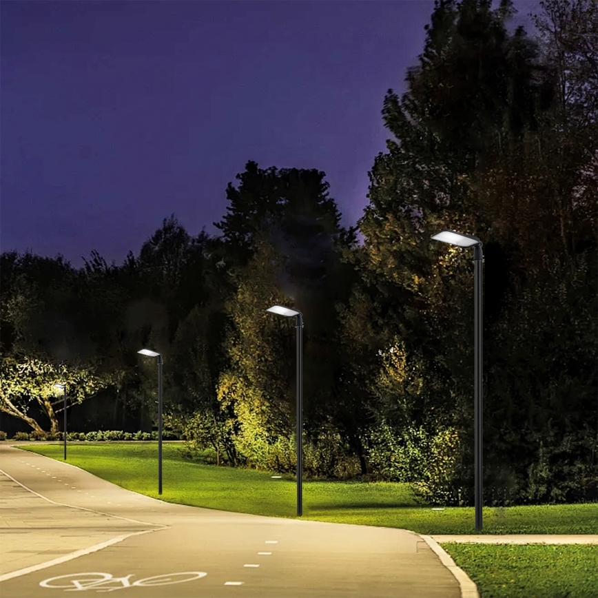 Brilagi - Vanjska LED ulična svjetiljka s 3 m stupom i zglobom URBANLIGHT LED/100W/230V crna IP65