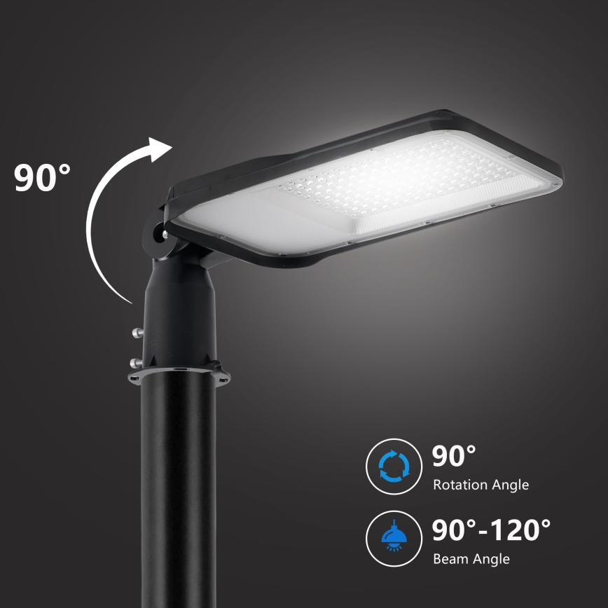 Brilagi - Vanjska LED ulična svjetiljka s 3 m stupom i zglobom URBANLIGHT LED/100W/230V crna IP65