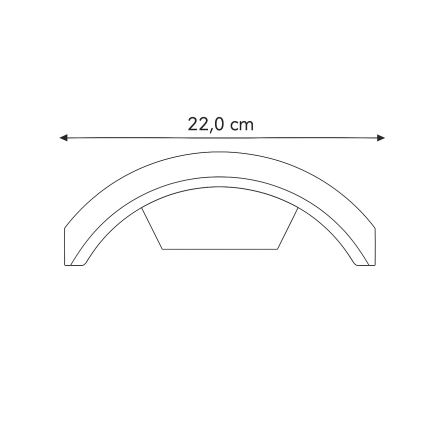 Brilagi - LED vanjska lampa sa senzorom ARCELO LED/9W/230V 50 cm IP54